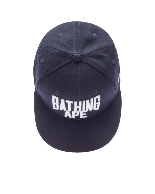 A Bathing Ape Blue Nyc Logo New Era 59Fifty Cap for men