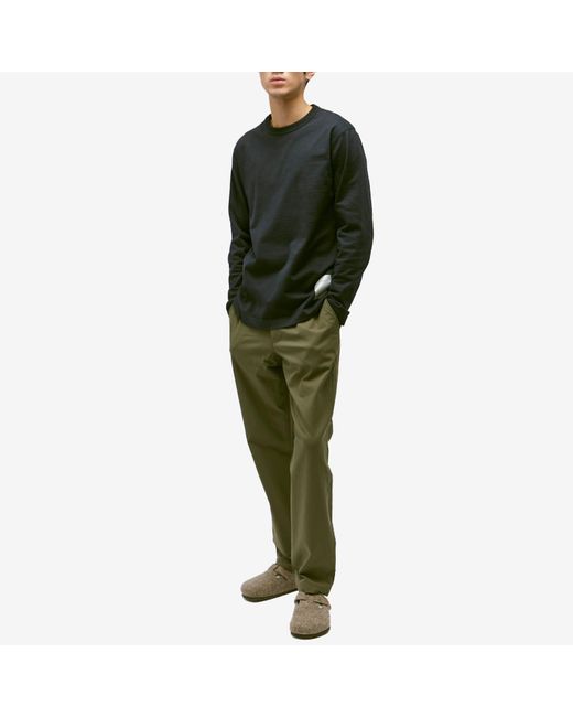 Norse Projects Green Ezra Relaxed Solotex Twill Trouser for men