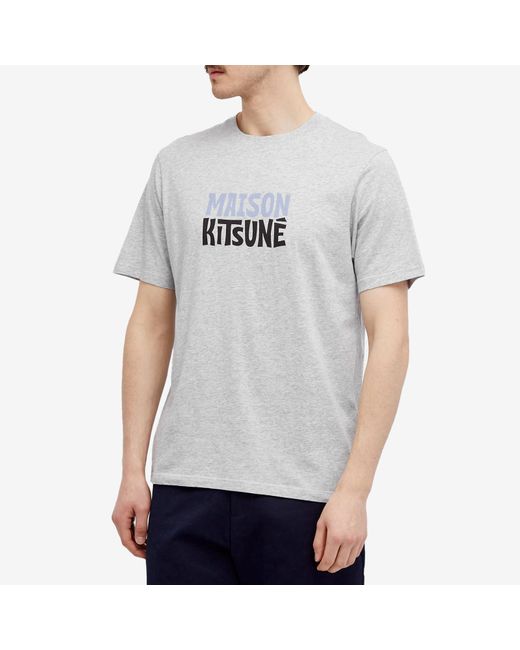 Maison Kitsuné Gray Surf Club Comfort T-Shirt for men