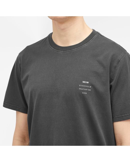 Neuw Black Organic Band T-Shirt for men