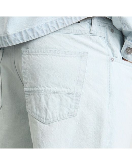 Stone Island Blue Denim Research Ultra Bleached Loose Jeans for men