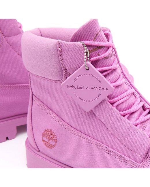 Timberland X Pangaia 6" Boot in Pink for Men | Lyst