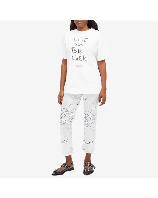 Fiorucci White Love You Forever T-Shirt