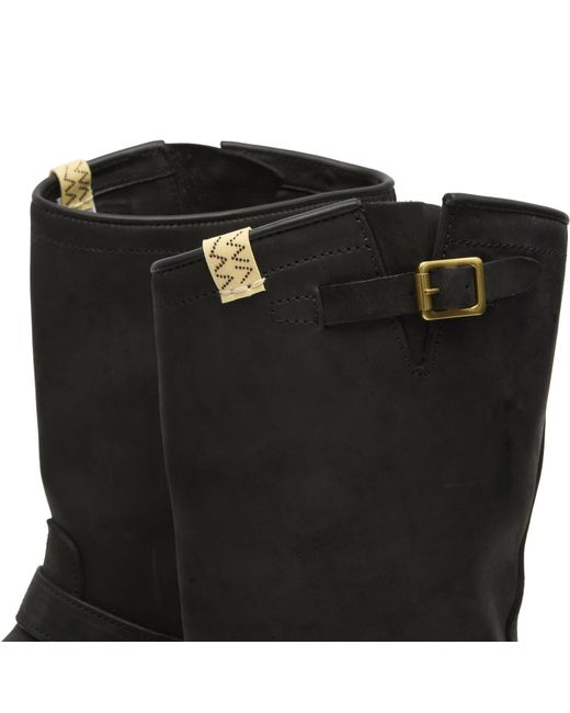 Visvim Black Folk Buckle Ankle Boot for men