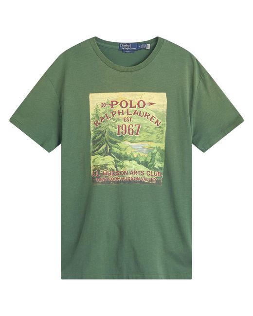 Polo Ralph Lauren Green Arts Club T-Shirt for men