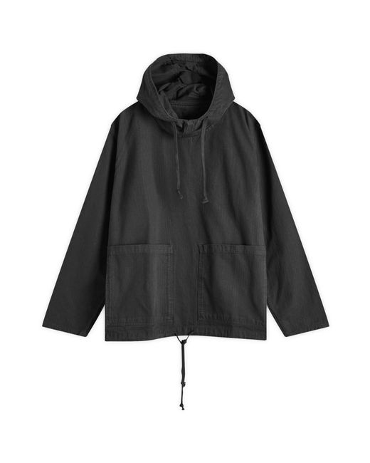 Service Works Black Herringbone Market Smock for men