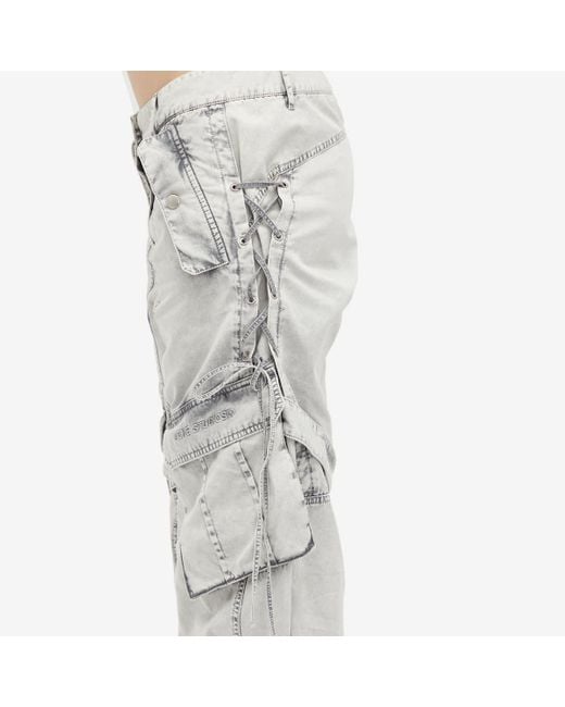 Acne Gray Baggy Cargo Jeans