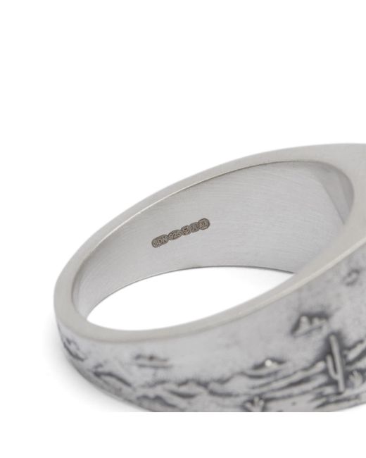 Serge Denimes Gray Outback Ring for men