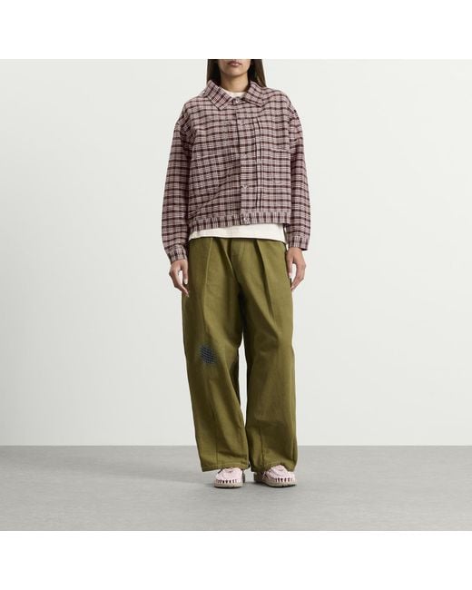 STORY mfg. Brown Check Sundae Jacket