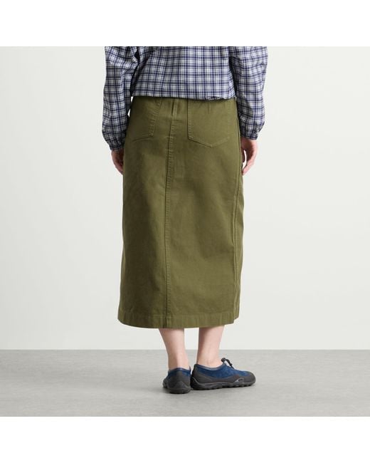 Gramicci Green Midi Baker Skirt