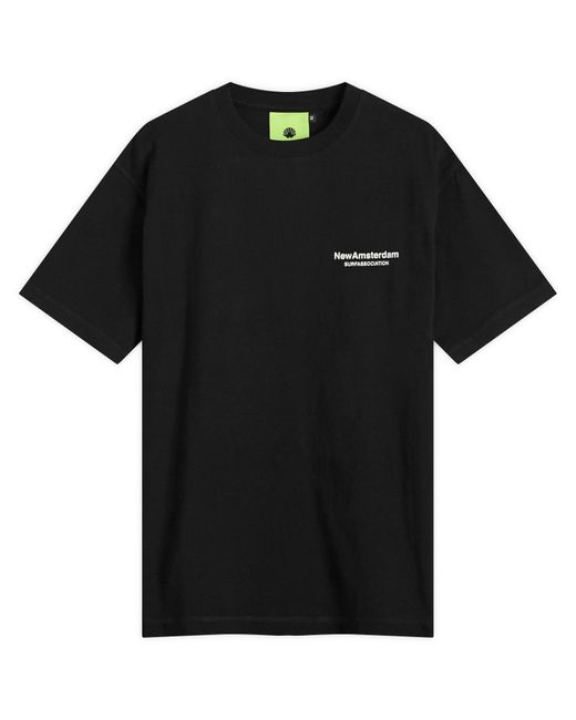 New Amsterdam Surf Association Black Seal Logo T-Shirt for men