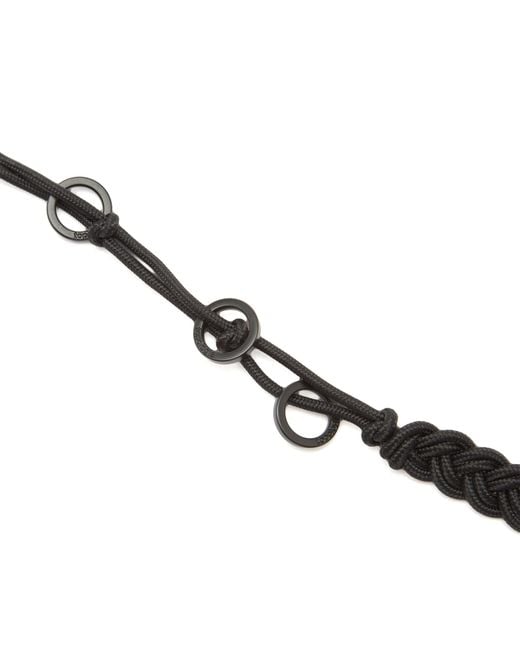 Topologie Metallic Braided Keychain