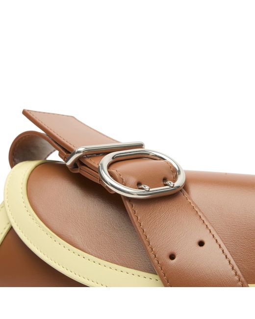 Jil Sander Brown Cannolo Handbag