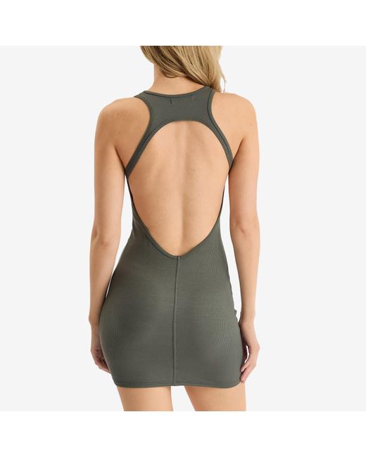 joah brown strappy slit dress JOAH BROWN Cowl Back Long Sleeve Mini Dress | Black Modal