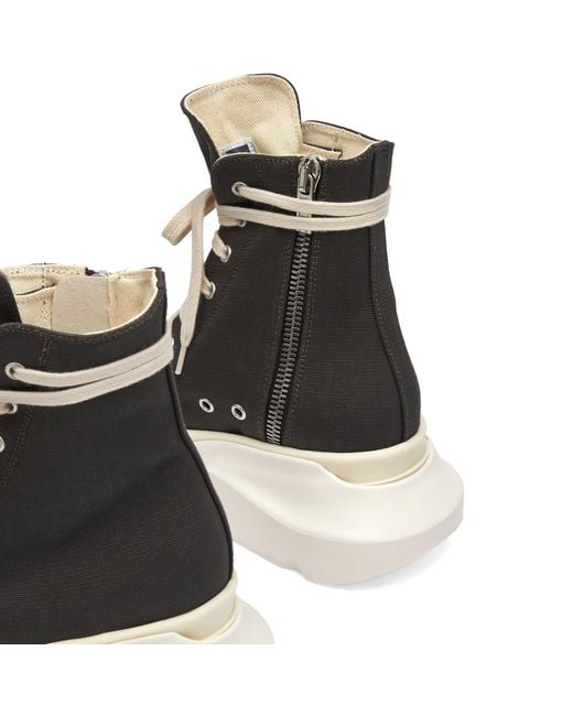 Rick Owens Black Abstract Sneakers