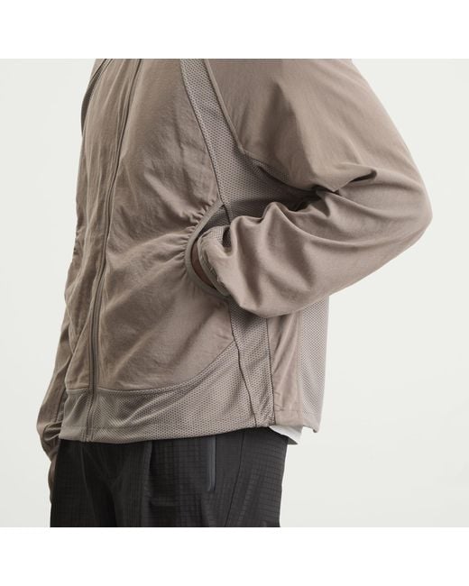 Hiking Patrol Brown Orbit Jersey Hooded Jacket for men