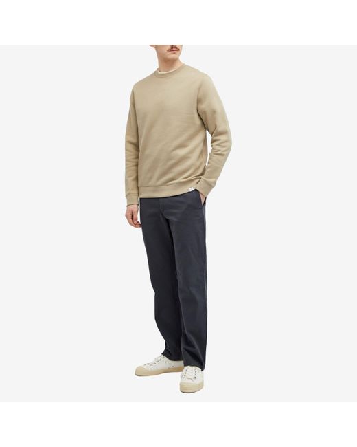 Norse Projects Natural Vagn Slim Organic Crew Sweatshirt for men