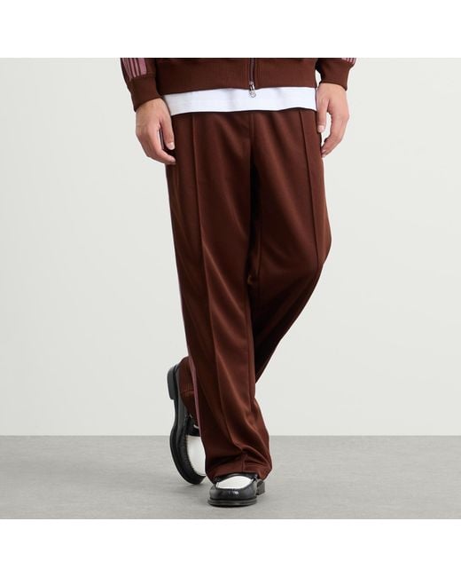 Needles Brown Poly Smooth Track Pants for men