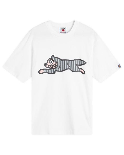 ICECREAM White End. X Hickory Running Dog T-Shirt