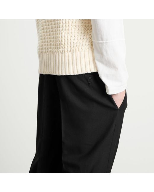 About Blank Gray Pleated Trousers V2 for men
