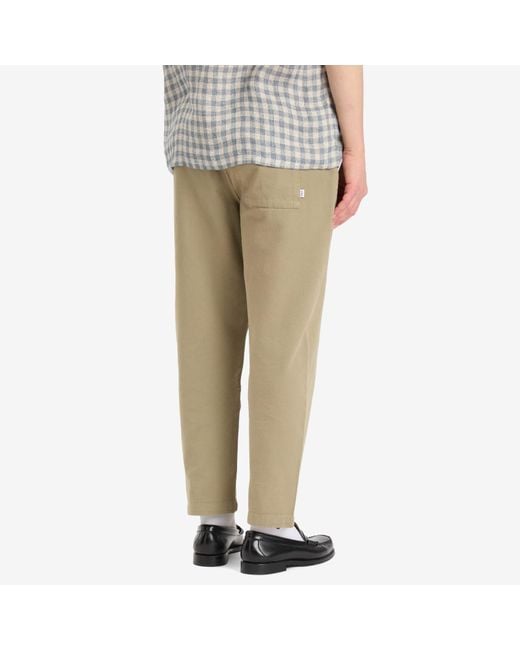 Wax London Natural Kurt Twill Trousers for men