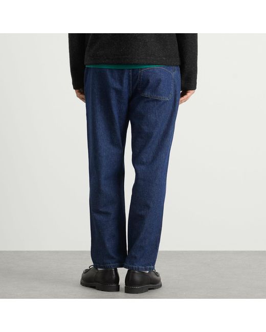 Folk Blue Barrel Leg Pant for men