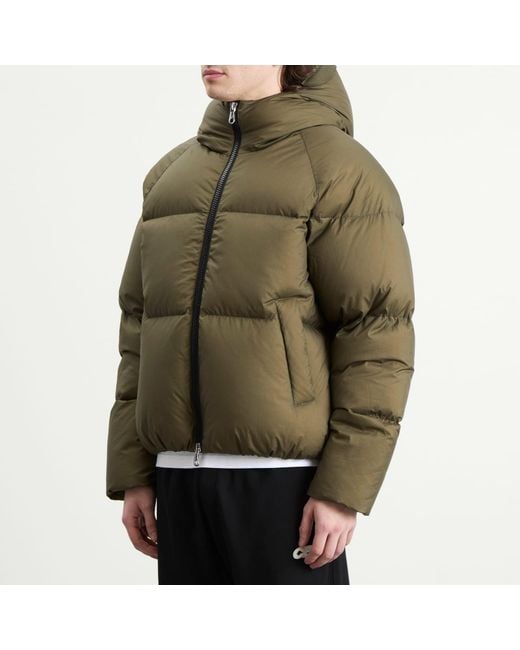 Cole Buxton Green Multicam Hooded Down Jacket for men