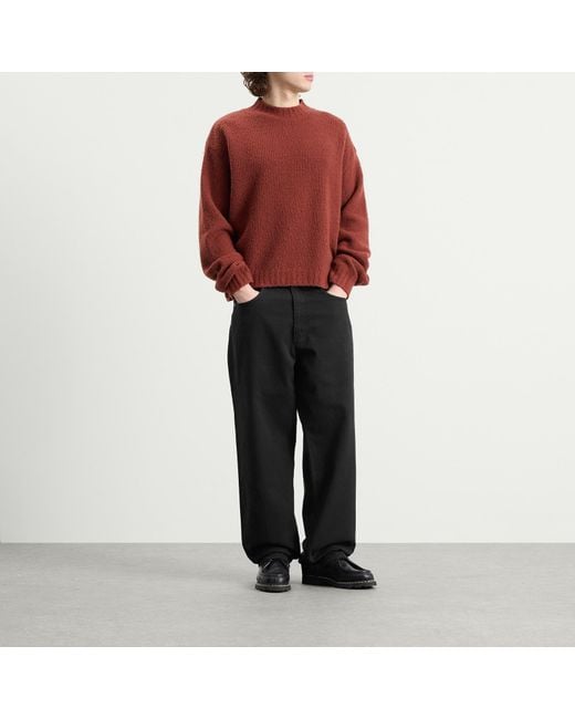 Norse Projects Black Korshavn Relaxed Twill 5 Pocket Trousers for men