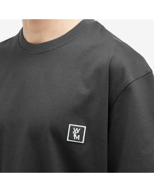 Wooyoungmi Black Seoul Back Logo Graphic T-shirt for men