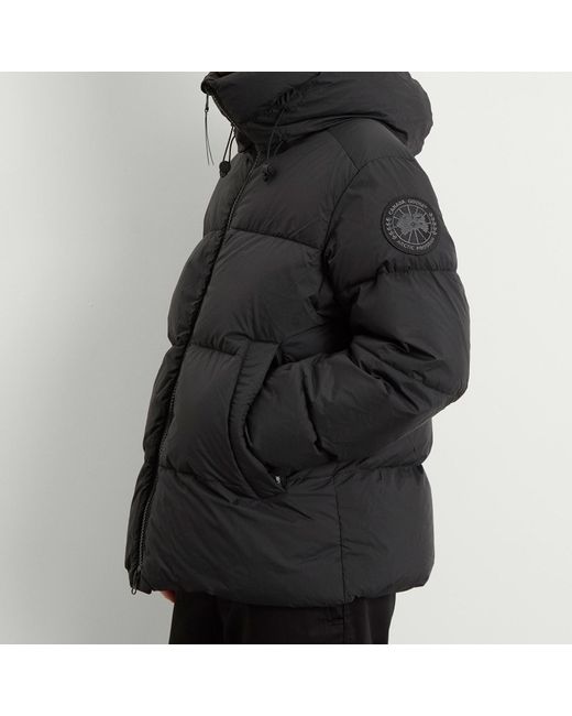 Canada Goose Black Crofton Matte Puffer Jacket for men