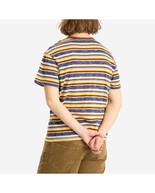 Brain Dead Blue Toni Stripe T-Shirt for men