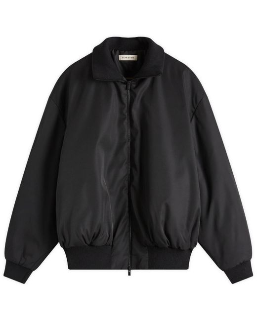 Fear Of God Black High Neck Bomber Jacket for men