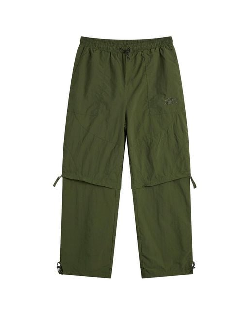 Umbro Green Zip Off Loose Fit Pants for men