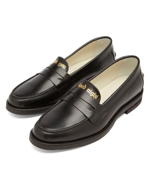 Duke & Dexter Black Wilde Thank You, Good Night Penny Loafer