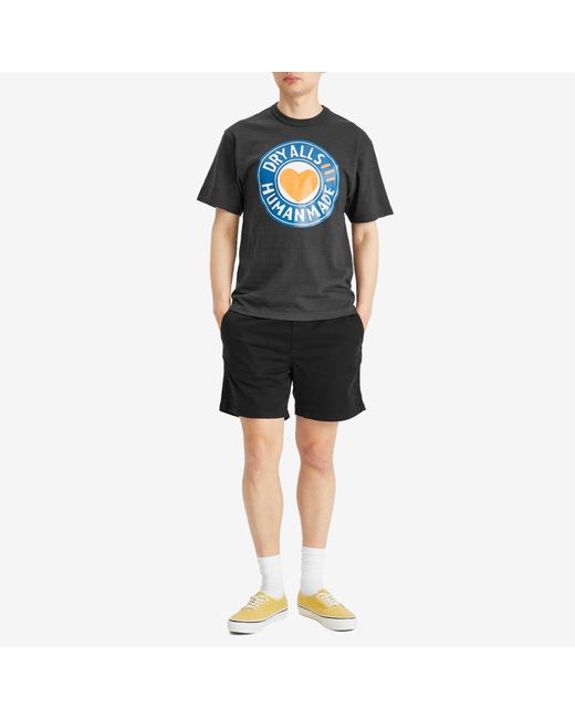 Human Made Black Circle Graphic T-Shirt for men