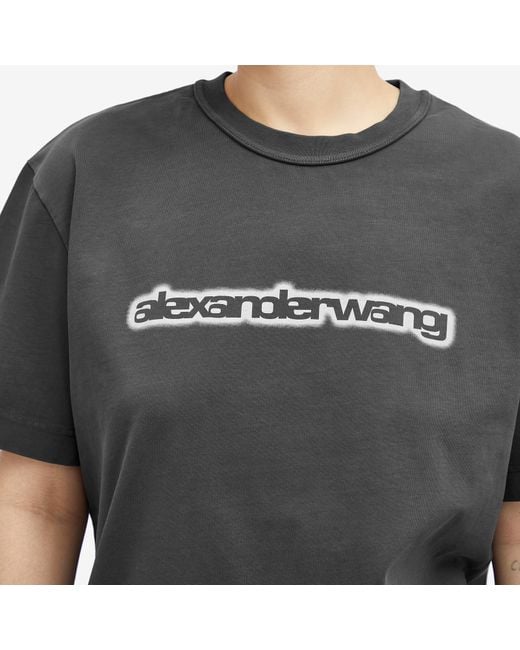 Alexander Wang Black Halo Glow Graphic T-Shirt