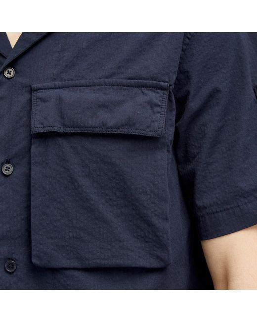 Belstaff Blue Caster Short Sleeve Shirt for men