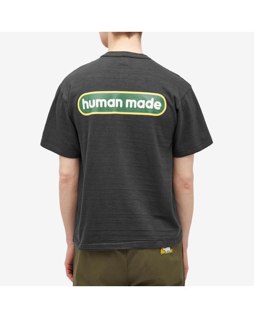 Human Made Black Bar Logo T-Shirt for men