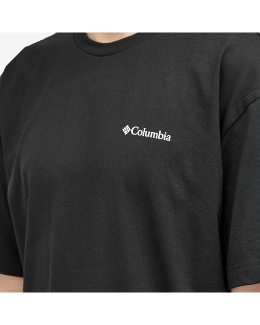 Columbia Black Burnt Lake Graphic T-Shirt for men