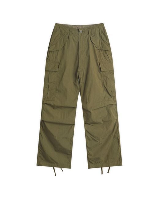 Beams Plus Green Big 6 Pocket Cargo Pants for men
