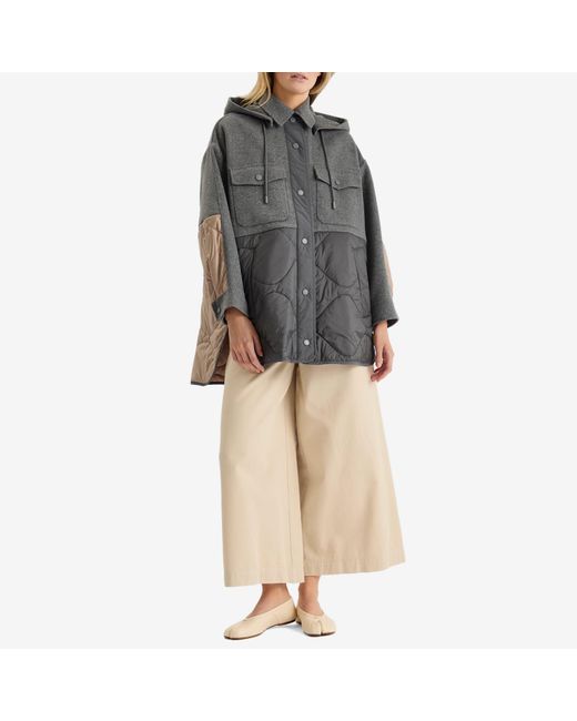 【関税込み】Weekend Max Mara グレー Ossola ジャケット Double-sided wool and nylon jacket, medium grey | Weekend