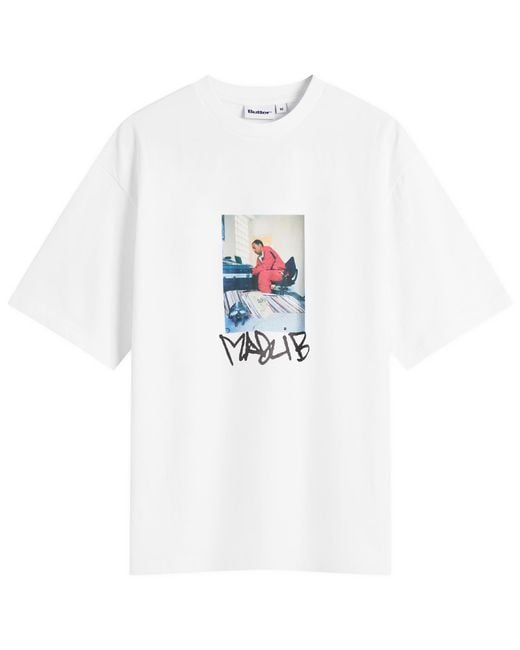 Butter Goods White X Madlib Bomb Shelter T-Shirt for men