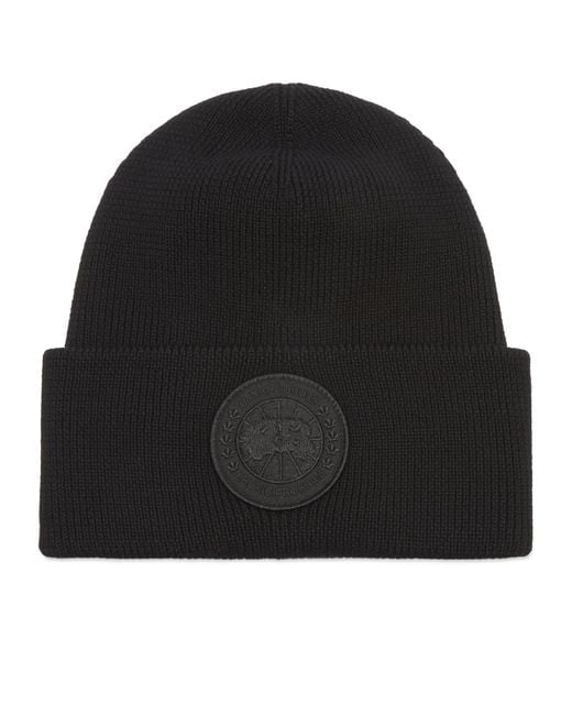 Canada Goose Black Arctic Toque Beanie for men
