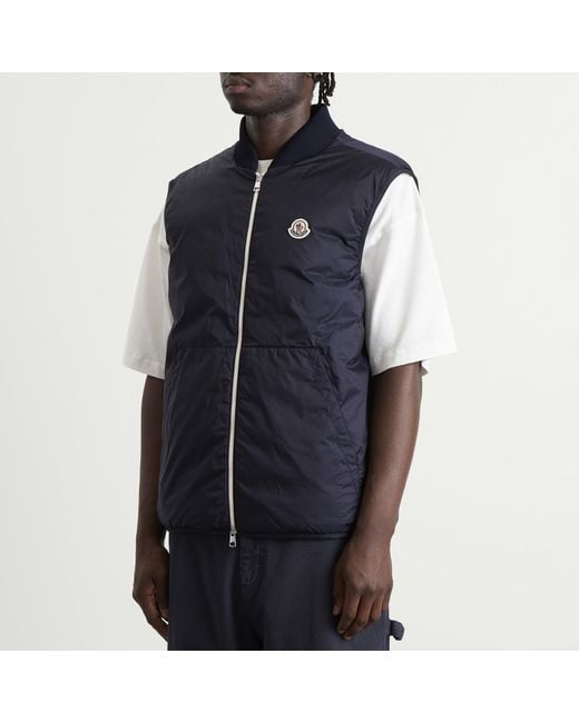 Moncler Blue Vydori Shirt Jacket & Gilet Set for men