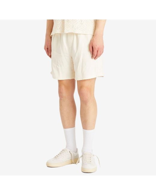 Represent White Knitted Panel Short for men