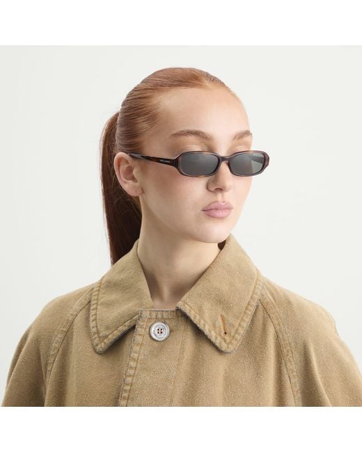 Saint Laurent Metallic Saint Laurent Sl 872 Erin Sunglasses