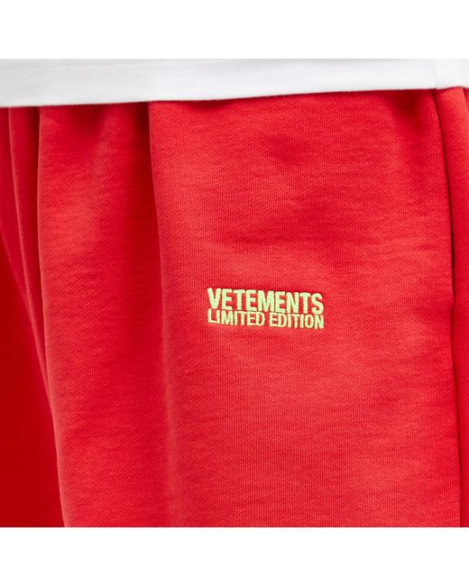 Vetements Embroidered Logo Sweatpants
