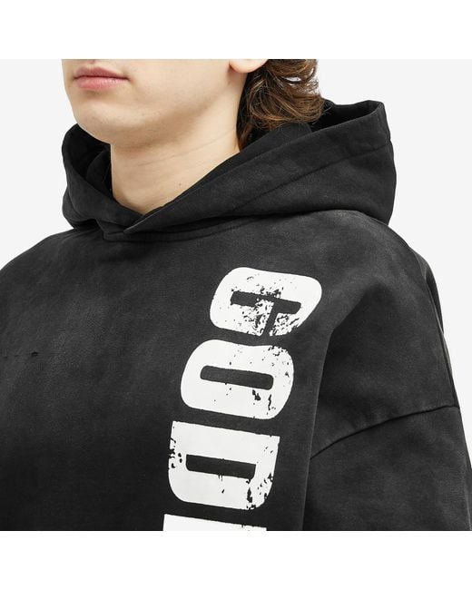 God Made Black Logo Hoodie for men