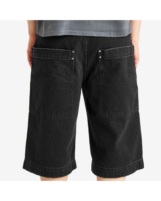 Entire studios Black D-Shorts for men