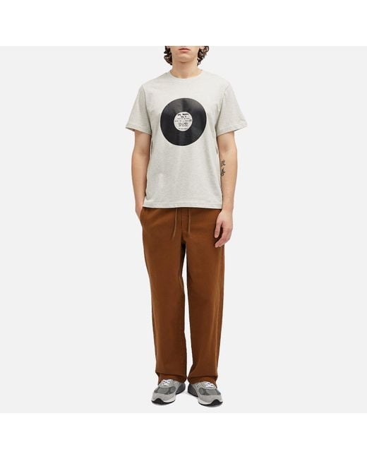 A.P.C. Gray Plantine Turntable Graphic T-Shirt for men